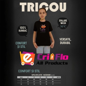Tricou Life is purrfect poster pisica zambitoare mesaj amuzant, Copii | Dama | Barbat , tricou negru - Img 6