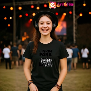 Tricou Linkin Park - Group Photo, muzica Pop, Dama | Barbat | Copii, Culoare Negru - Img 5