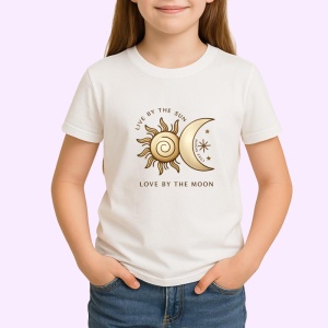Tricou live by the sun love by the moon, Copii | Dama | Barbat - Img 3
