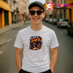 Tricou Live For Game Fotbalisti In Actiune V1, din bumbac 100% , tricou alb pentru Copii | Dama | Barbat - Img 10