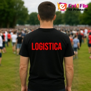 Tricou LOGISTICA, Personalizat | Unisex Dama si Barbat, Negru - Img 4