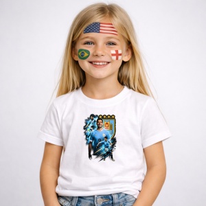 Tricou Luis Suarez Uruguay World Cup Fifa 2026 V2, din bumbac 100%, tricou alb, Copii | Dama | Barbat