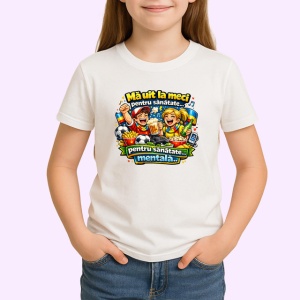 Tricou Ma Uit La Meci Pentru Sanatate Mentala Suporteri, din bumbac 100% , tricou alb pentru Copii | Dama | Barbat