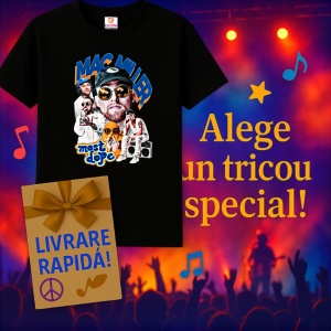 Tricou Mac Miller - Most Dope stil colaj, muzica Rap, Dama | Barbat | Copii, Culoare Negru - Img 7