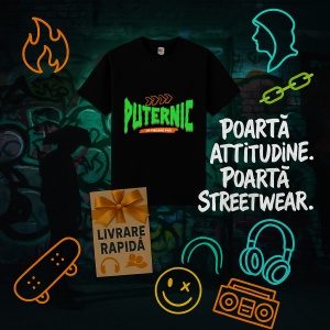 Tricou Mai puternic la fiecare pas Negru, Copii | Dama | Barbat - Img 11