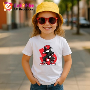 Tricou Maimuta Cool Stil Urban Haine Rosii, din bumbac 100% , tricou alb pentru Copii | Dama | Barbat - Img 5