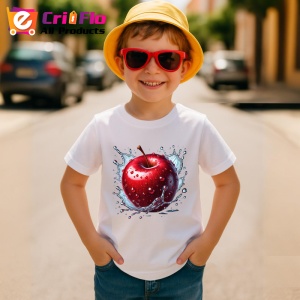 Tricou Mar rosu si explozie acvatica, Fructe, Copii | Dama - Img 3
