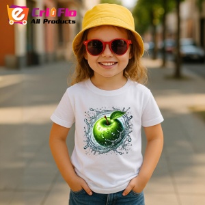 Tricou Mar verde si stropi limpezi, Fructe, Copii | Dama - Img 4