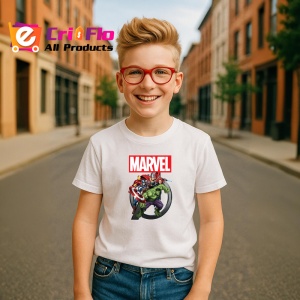 Tricou Marvel super eroi celebri precum Hulk Thor si Iron Man, Copii | Dama | Barbat - Img 1