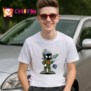 Tricou Marvin Space Gun – Cosmic Cool Style Copii | Dama | Barbat Barbat - Img 11
