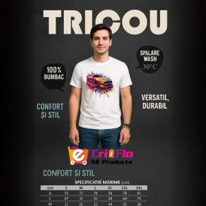 Tricou Masina de curse in miscare graffiti colorat Copii | Dama | Barbat - Img 7