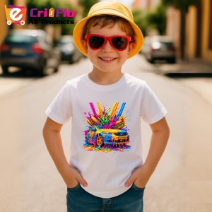 Tricou Masina sport acoperita cu vopsea graffiti Copii | Dama | Barbat - Img 10