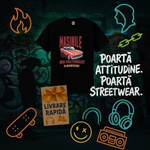Tricou Masinile ma fac fericit Negru, Copii | Dama | Barbat - Img 11