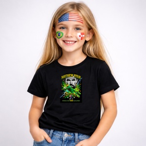 Tricou Mathew Ryan Australia World Cup Fifa 2026, din bumbac 100%, tricou negru, Copii | Dama | Barbat - Img 2