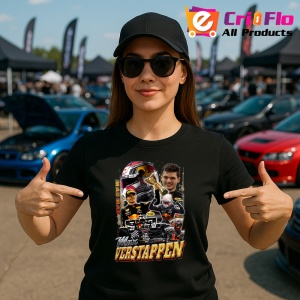 Tricou Max Verstappen Colaj Cu Echipa Red Bull Formula 1, Copii | Dama | Barbat - Img 6