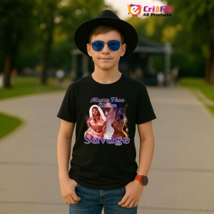 Tricou Megan Thee Stallion - Savage, muzica Hip-Hop (Gangsta Rap), Dama | Barbat | Copii, Culoare Negru - Img 5