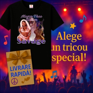 Tricou Megan Thee Stallion - Savage, muzica Hip-Hop (Gangsta Rap), Dama | Barbat | Copii, Culoare Negru - Img 10