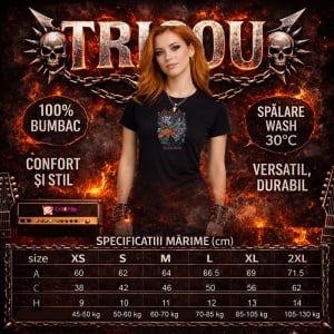Tricou Metallica Black Box Monstru, din bumbac 100%, tricou negru, Dama | Barbat - Img 5