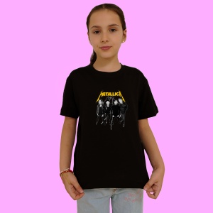 Tricou Metallica - Skulls Graphic, muzica Hip-Hop / Trap, Dama | Barbat | Copii, Culoare Negru - Img 2
