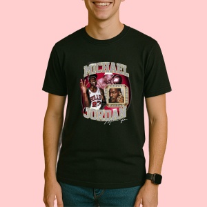 Tricou Michael Jordan - NBA Collage, muzica Hip-Hop / Pop / Rock, Dama | Barbat | Copii, Culoare Negru