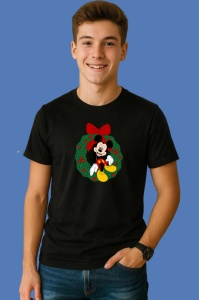 Tricou Mickey In Coronita Cu Fundita, din bumbac 100% Copii | Dama | Barbat - Img 2