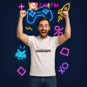Tricou Minecraft Logo Minecraft 5 Tricou Alb Copii | Dama | Barbat - Img 4