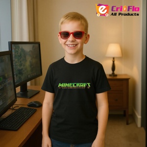 Tricou Minecraft Logo Minecraft 5 Tricou Negru Copii | Dama | Barbat - Img 8