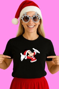 Tricou Minnie Dans Craciun Fericit, din bumbac 100% Copii | Dama | Barbat