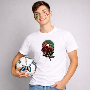 Tricou Mohammed Kudus Ghana World Cup Fifa 2026 V2, din bumbac 100%, tricou alb, Copii | Dama | Barbat - Img 2