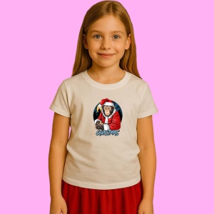 Tricou Monkey Christmas, din bumbac 100% Copii | Dama | Barbat