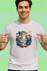 Tricou Mos Craciun vintage cu ochelari si palarie rosie Copii | Dama | Barbat - Img 2