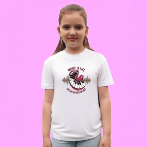 Tricou Music Is Life Pian Inima, Copii | Dama | Barbat - Img 3