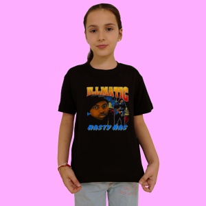 Tricou Nas - Illmatic Orange, muzica Hip-Hop / Southern Rap, Dama | Barbat | Copii, Culoare Negru - Img 2