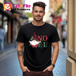 Tricou Noel Gnom, din bumbac 100%, tricou negru, Dama | Barbat - Img 3