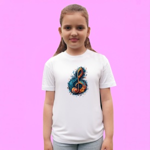 Tricou Nota Muzicala Flacari Albastre, Copii | Dama | Barbat - Img 3