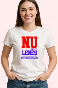 Tricou nu sunt lenes doar ma bucur de viata mesaj comic, Copii | Dama | Barbat - Img 3