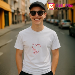 Tricou Nu Toti Ingerii Au Aripi Stetoscop, din bumbac 100%, tricou alb, Dama | Barbat - Img 4