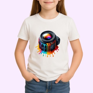 Tricou Obiectiv foto colorat fotografie urbana artistica Copii | Dama | Barbat