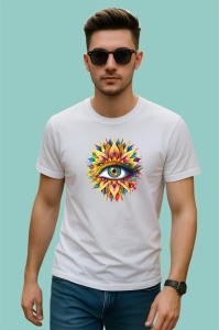 Tricou ochi mandala floare soare radianta, Copii | Dama | Barbat - Img 2