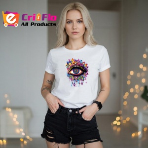 Tricou ochi mandala gene ascutite violet, Copii | Dama | Barbat