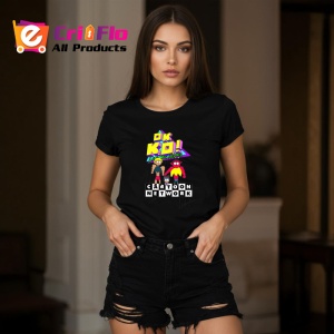 Tricou Ok ko sa fim eroi tineri eroi care invata sa lupte cu raul, Copii | Dama | Barbat , tricou negru - Img 7