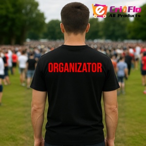 Tricou ORGANIZATOR, Personalizat | Unisex Dama si Barbat, Negru - Img 4