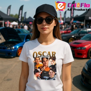 Tricou Oscar Piastri Poster Colaj Echipa Mclaren Portret Formula 1, Copii | Dama | Barbat - Img 8