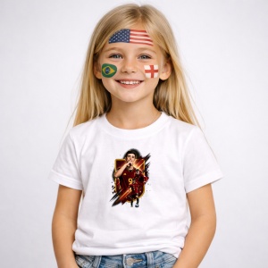 Tricou Pablo Martín Paez Gavira World Cup Fifa 2026, din bumbac 100%, tricou alb, Copii | Dama | Barbat