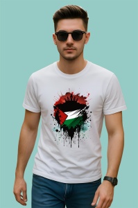 Tricou Palestine Steag Splash Art, Copii | Dama | Barbat