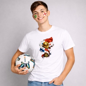 Tricou Panama World Cup Fifa 2026, din bumbac 100%, tricou alb, Copii | Dama | Barbat - Img 2