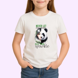 Tricou Panda si femeie visatoare mesaj nu lasa pe nimeni sa-ti estompeze stralucirea Copii | Dama | Barbat Barbat - Img 4