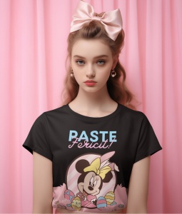 Tricou Pascal Dama Personalizat - Paște cu O Notă Personală! - din bumbac, personalizat - Cadou - Img 4