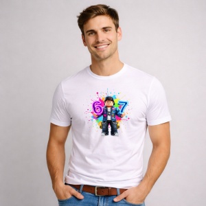 Tricou Paste 67 Roblox Boy Graffiti Multicolor Easter, din bumbac 100%, tricou alb, Copii | Dama | Barbat