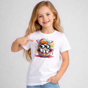 Tricou Paste Dexter Laborator Paste Ou Colorat Graffiti, din bumbac 100%, tricou alb, Copii | Dama | Barbat - Img 2